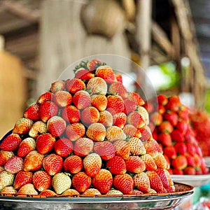 strawberry red strawberry white fruit seasonal fruit