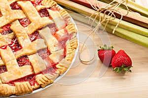 Strawberry Rhubarb Pie photo