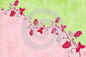 Strawberry Scrapbook Background