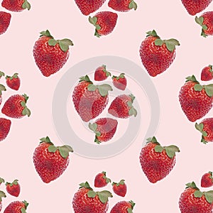 Strawberry Seamless Background Pattern