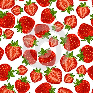 Strawberry seamless pattern