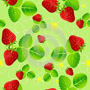 Strawberry seamless pattern