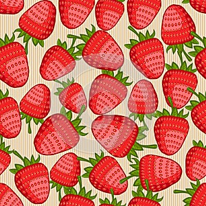 Strawberry seamless pattern