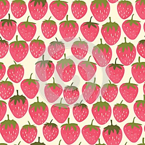 Strawberry seamless pattern