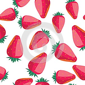 Strawberry seamless pattern