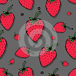 Strawberry seamless pattern for your design