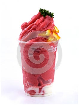 Strawberry smoothies