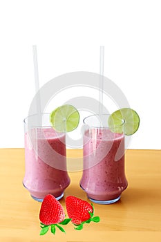 Strawberry smoothies