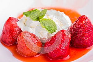 Strawberry in syrup