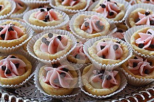 Strawberry Vanilla Tassie Cup Wedding Cookies Baked Goods