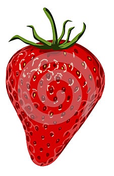 Strawberry vector clipart fresh delicious farm produce