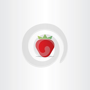 strawberry vector logo icon element