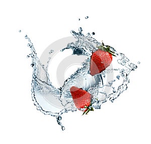 Strawberry In Water