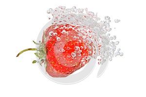 Strawberry In Water