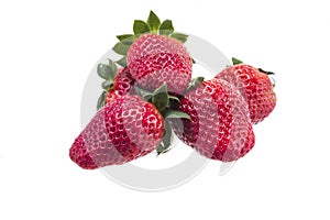 Strawberry on white background