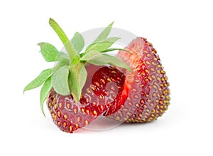 Strawberry on white background