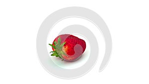 Strawberry on white background