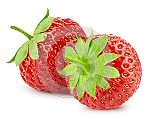 Strawberry on white