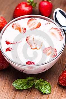 Strawberry yoghurt