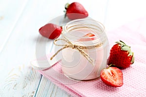 Strawberry yogurt