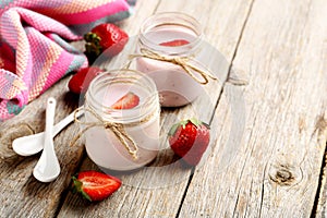 Strawberry yogurt