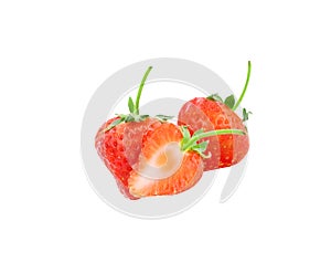 Strawberrys isolated on white