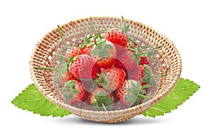 Strawberrys isolated on white background. Clipping Path