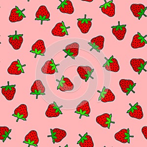 Strawberrys seamless background