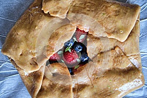 Strawbery and Blueberry Gluten Free Galette