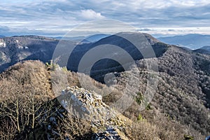 Strážovské hory z vrchu Vapec, Slovensko