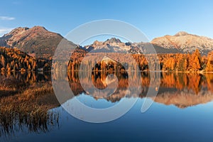 Strba Lake in indian summer - High Tatras - Slovakia