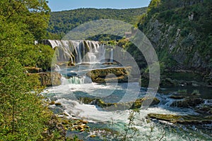 Strbacki Buk Waterfall in Bosnia