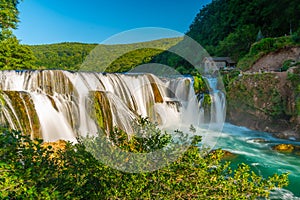 Strbacki buk waterfall in Bosnia and Herzegovina