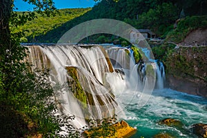 Strbacki buk waterfall in Bosnia and Herzegovina