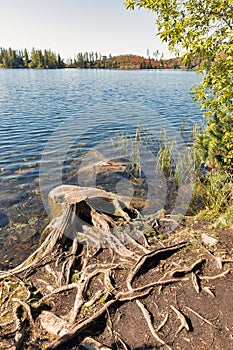 Strbske Lake landscape in Slovakia.