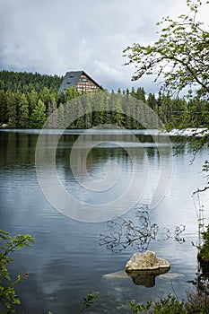 Strbske pleso area, Slovakia, seasonal natural scene