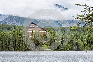 Strbske pleso area, Slovakia, seasonal natural scene