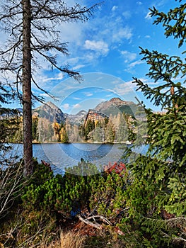 Strbske Pleso in autumn, High Tatras, Slovakia