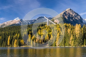 Štrbské pleso na jeseň, Slovensko