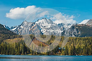 Strbske Pleso in Tatra Mountains in Slovakia