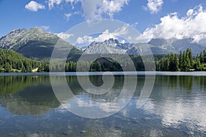 Strbske pleso, High Tatras mountains, Slovakia, early summer morning