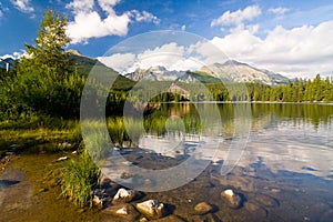 Strbske Pleso, lake in Slovakia in High Tatras