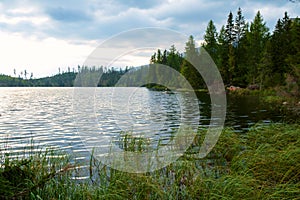 Strbske pleso mountain lake, Slovakia