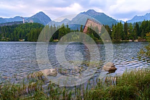Strbske pleso mountain lake, Slovakia