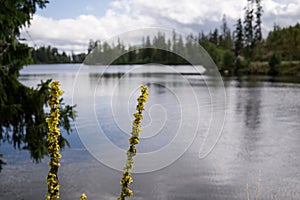 Štrbské pleso ve Vysokých Tatrách. Slovensko