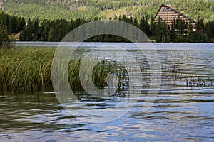 Štrbské pleso ve Vysokých Tatrách. Slovensko