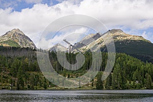 Strbske Pleso Mountain Tarn in High Tatras Mountains. Slovakia