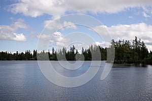 Štrbské Pleso vo Vysokých Tatrách. Slovensko