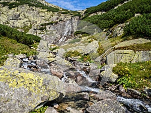 Skok waterfall, High Tatras mountains in Slovakia