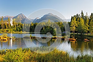 Strbske pleso - Slovakia mountain landscape at summer